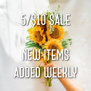 5/$10 Clearance Sale!